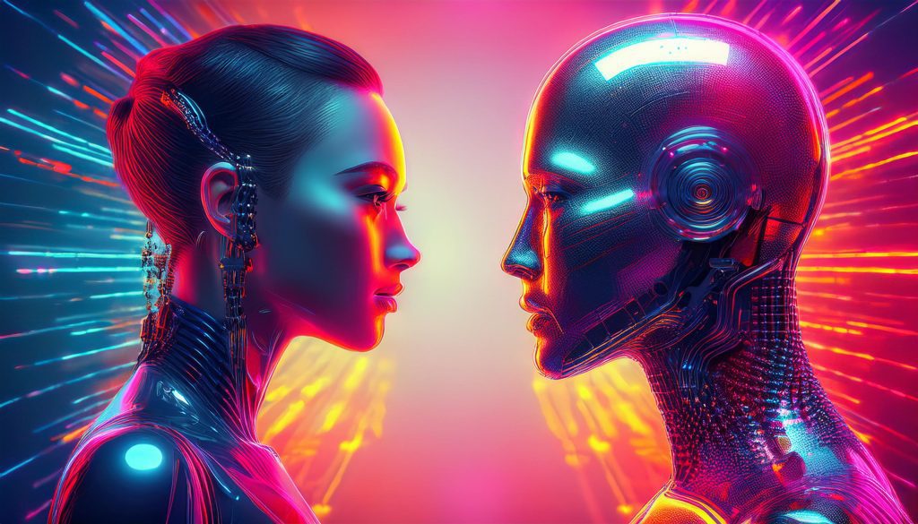 Imagenes firefly la vida en un futuro un robot creado con inteligencia artificial frente a un ser humano 803